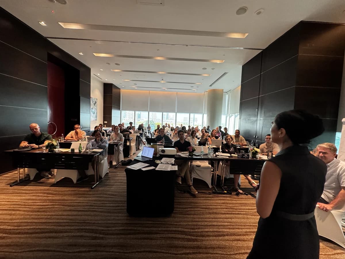 Dao and me co-teaching the Georgetown EMBA cohort in Vietnam. 1