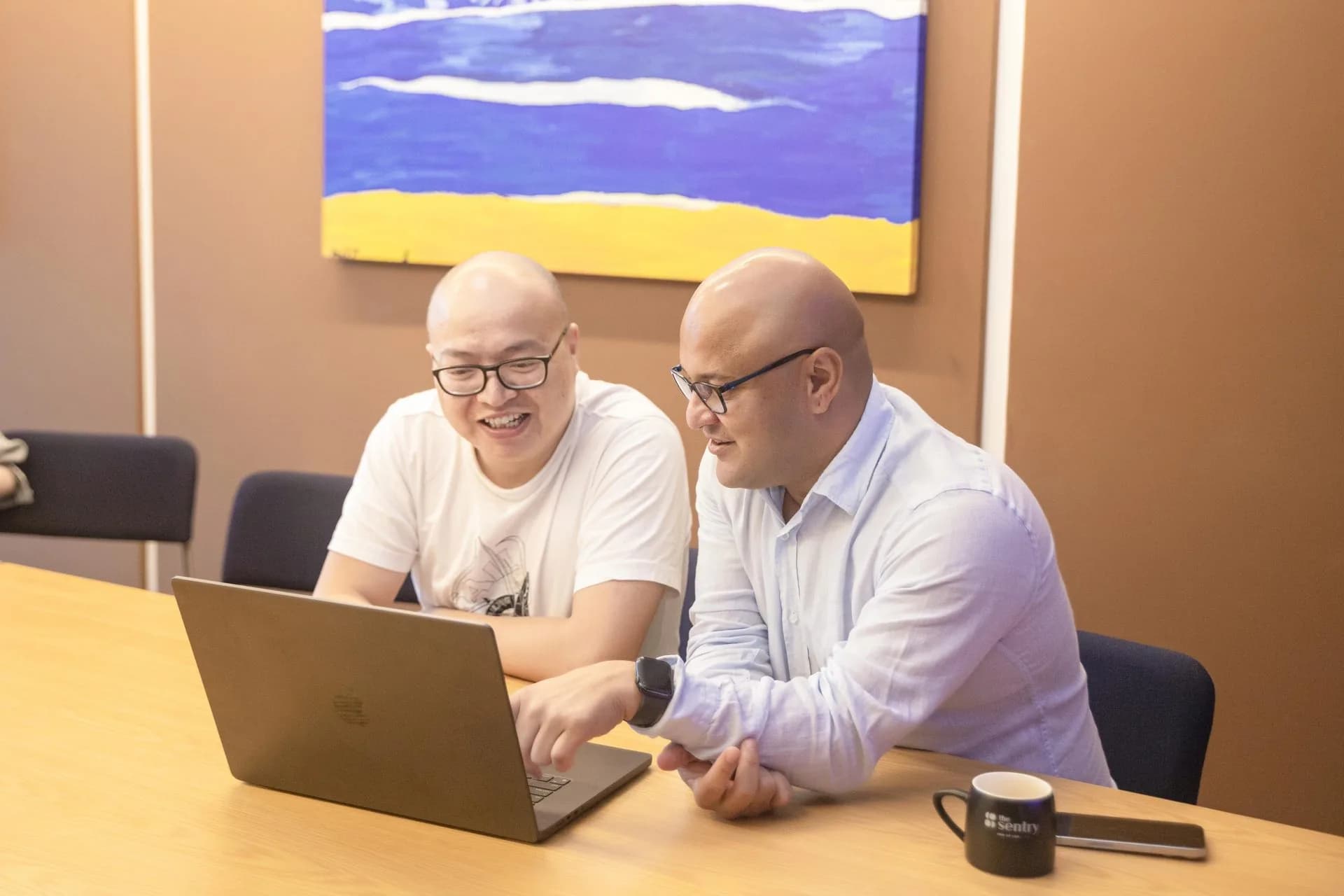 Dave coaching a client