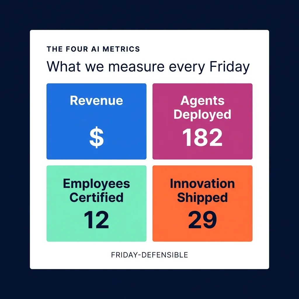 The four numbers every founder should track to prove they are leading AI. 1