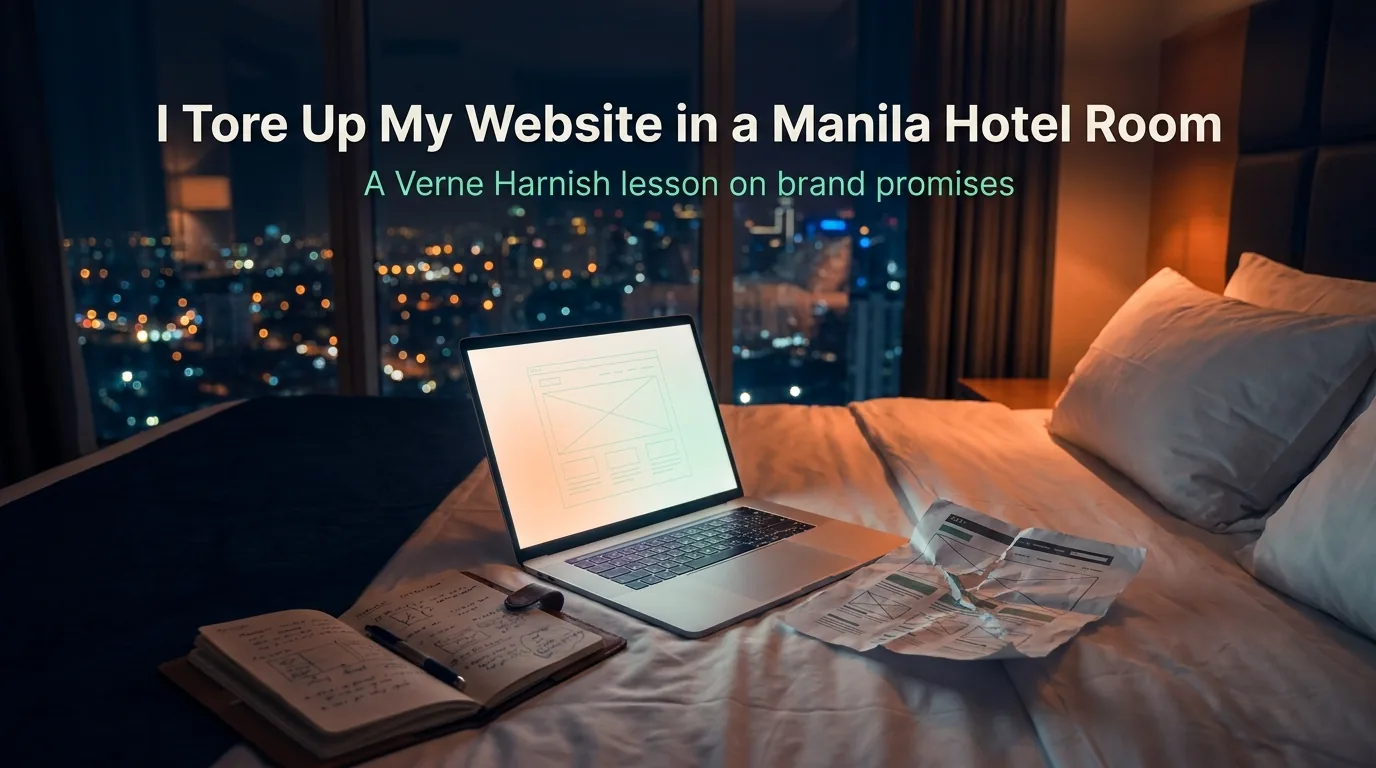 I Tore Up My Website in a Manila Hotel Room