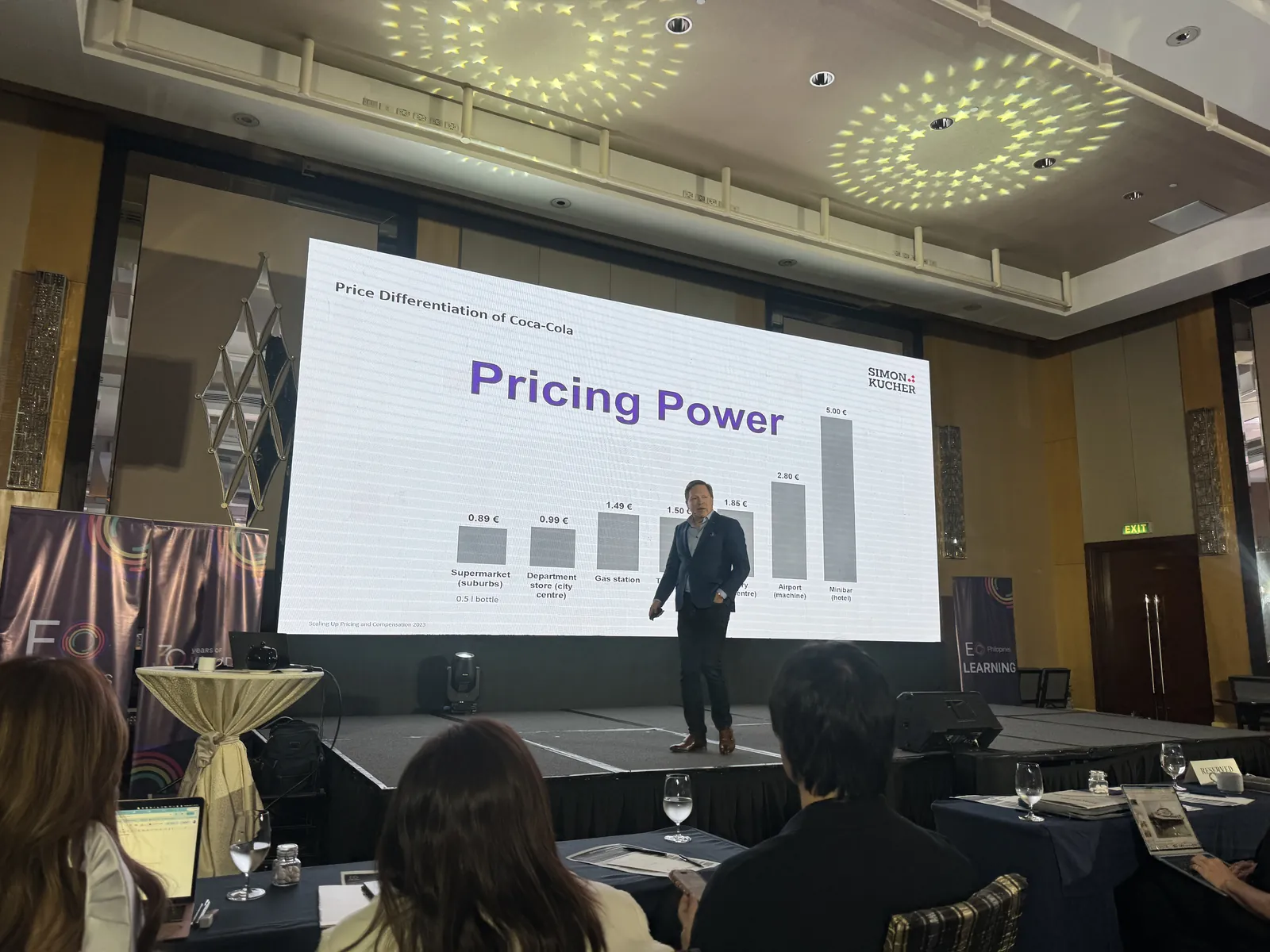 Verne's slide from Manila: pricing power is the number one driver of valuation. 1